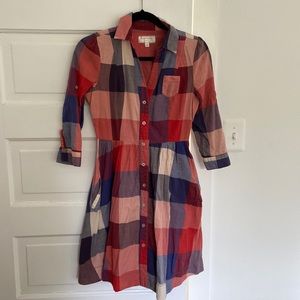 Moulinette Soers fit and flare shirt dress, size 0